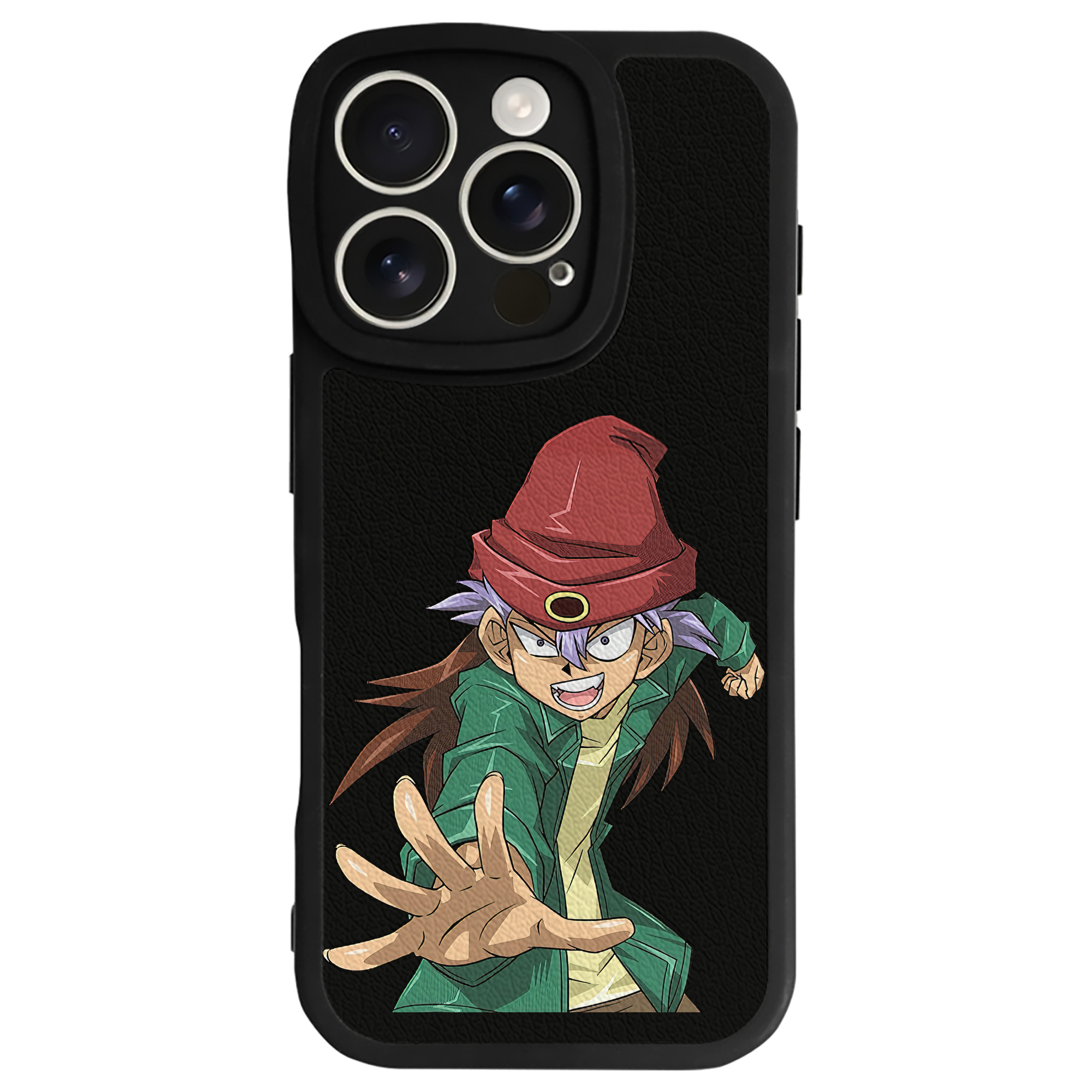 （画像用） 遊☆戯☆王 Yu-Gi-Oh! 【iPhone 16シリーズ対応】シリコンスマホケース（レザー調） 材質：シリコン